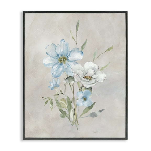 Stupell Industries Simple Herbs Bundle Plants & Flowers Painting Black Framed Art Print Wall Art, 11 x 14