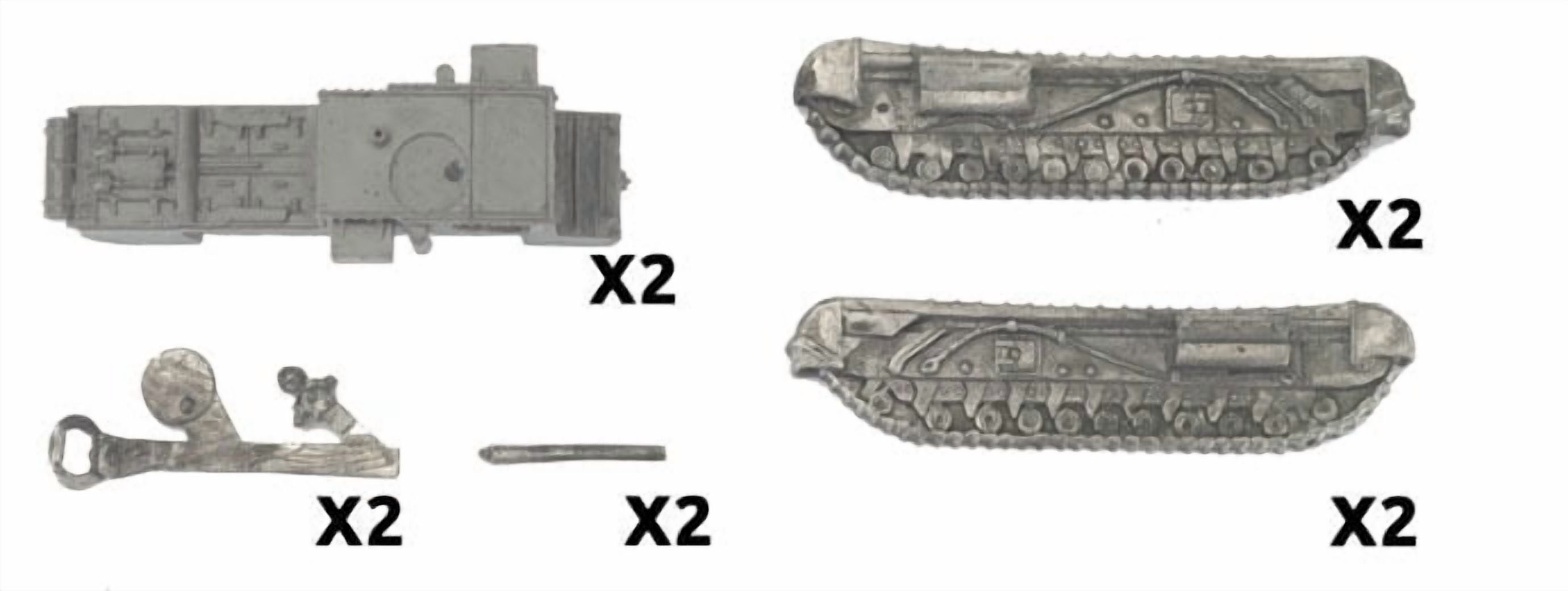Flames of War: British Churchill GC 3-Inch Gun Troop (Mid-War) BBX67