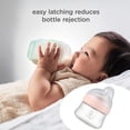 thumbnail image 5 of Biberón de vidrio: tetina anticólicos de flujo lento y cuello ancho para bebés amamantados, elementos esenciales para el registro de recién nacidos, 5 of 5