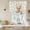 Beige, variant on Bunny Easter Tie Up Curtains 45 Inches Long, Kitchen Window Curtains Over Sink, Spring Floral Rabbits Eggs Farmhouse Small Window Curtains Shade Balloon Curtains Valances for Bedroom/Cafe 34"x45"