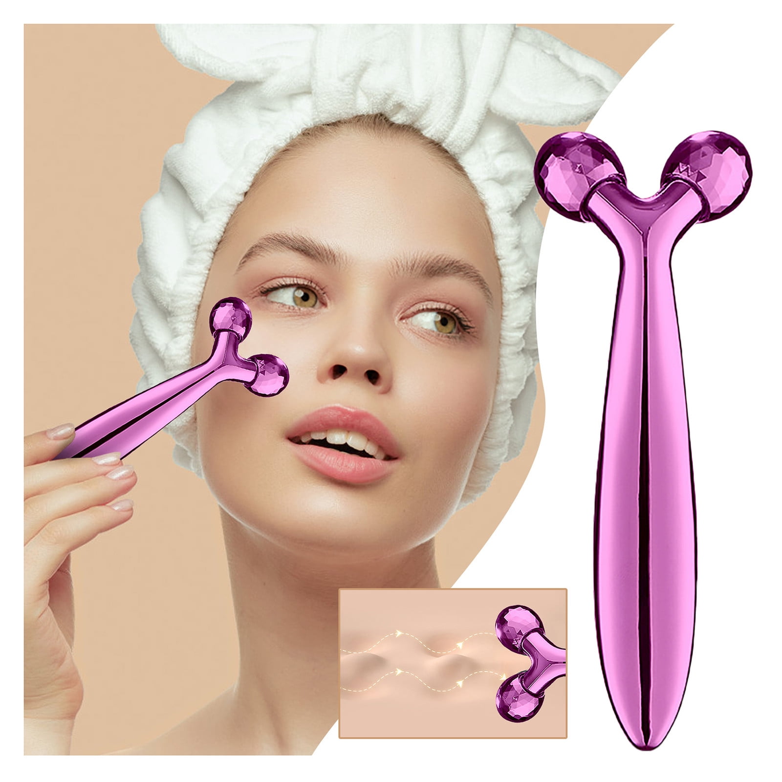 Midewhik Removal Rotation Roller 360° Facial Tool Massage Wrinkle Facial Massage Relaxation Y