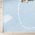 thumbnail image 4 of Well Woven Kids Rugs Traffic Modern Blue Printed Distressed Machine Washable 6' x 9' Area Rug, 4 of 7