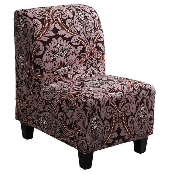 Slipper Chair Cover Non-Slip Cover for Accent Chair Without Arms Furniture Protector Covers for Living Dining Room