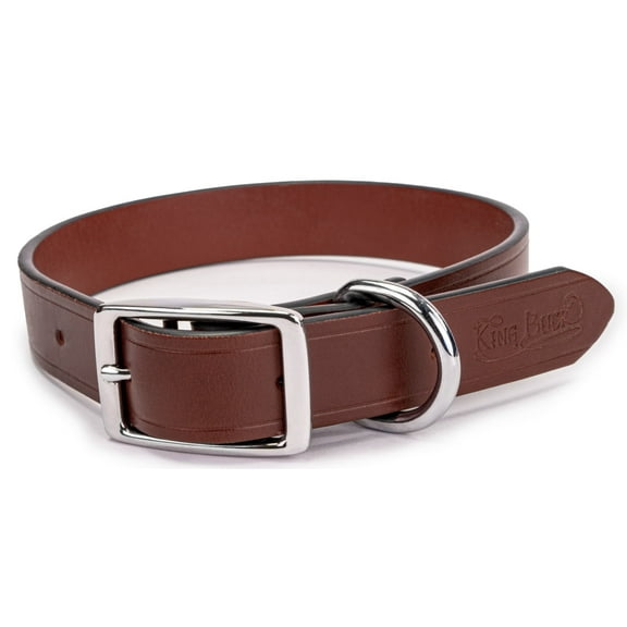 King Buck Core D Leather Collar, Leather, M