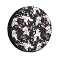 thumbnail image 1 of Fotbe Cute Poodle Dog Funda de Llanta de Repuesto con Estampado, Engrosada, Ajuste Universal para Jeep, Remolque, RV, SUV, Camión-16 inch, 1 of 6