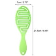 thumbnail image 2 of Unique Bargains Grid Hair Brush Shower Detangler Need to Vent Detangling Brush Rubber Green, 2 of 6