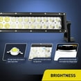 thumbnail image 3 of LED Light Bar Nilight 52Inch 300W Curved Spot Flood Combo LED Driving Lamp Off Road Lights LED Work Light for Trucks Boat Jeep Lamp, 3 of 9