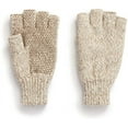 thumbnail image 3 of Men’s Ragg Wool Full Finger Gloves – Oatmeal, Insulated for Cold Outdoor Weather, One Size, 3 of 4
