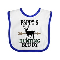 Inktastic Pappys Hunting Buddy Bow Hunter Boys or Girls Baby Bib