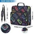 thumbnail image 3 of ALAZA Zipper Binder Game Controller 1.5 inch 3 Ring 500 Sheet Capacity File Folder School Organizer, 3 of 8