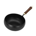 thumbnail image 4 of TISHITA Wok Pan Chinese Wok Boiling Non Stick Skillet Uncoated General Cooking Wok Induction Cooker Gas Stir Fry Pan Round Bottom Wok, 4 of 8