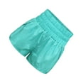thumbnail image 2 of Minnieouse Pantalones cortos elásticos de verano para mujer, ropa de calle plisada de Yoga para ciclismo de secado rápido, ropa deportiva de estilo Prendas para la parte inferior del cuerpo Verde L Minnieouse AP019247-07, 2 of 6