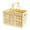 Yellow, variant on JunYeShi Portable Picnic Basket,Supermarket Shopping Basket,Ideal for Spring Outings,Foldable and Easy to Carry,Similar to Outdoor Baskets,Picnic Essentials