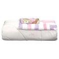 thumbnail image 6 of Disney Princess Kids Comforter and Sham, 2-Piece Set, Twin/Full, Reversible, Pink and White, 6 of 8