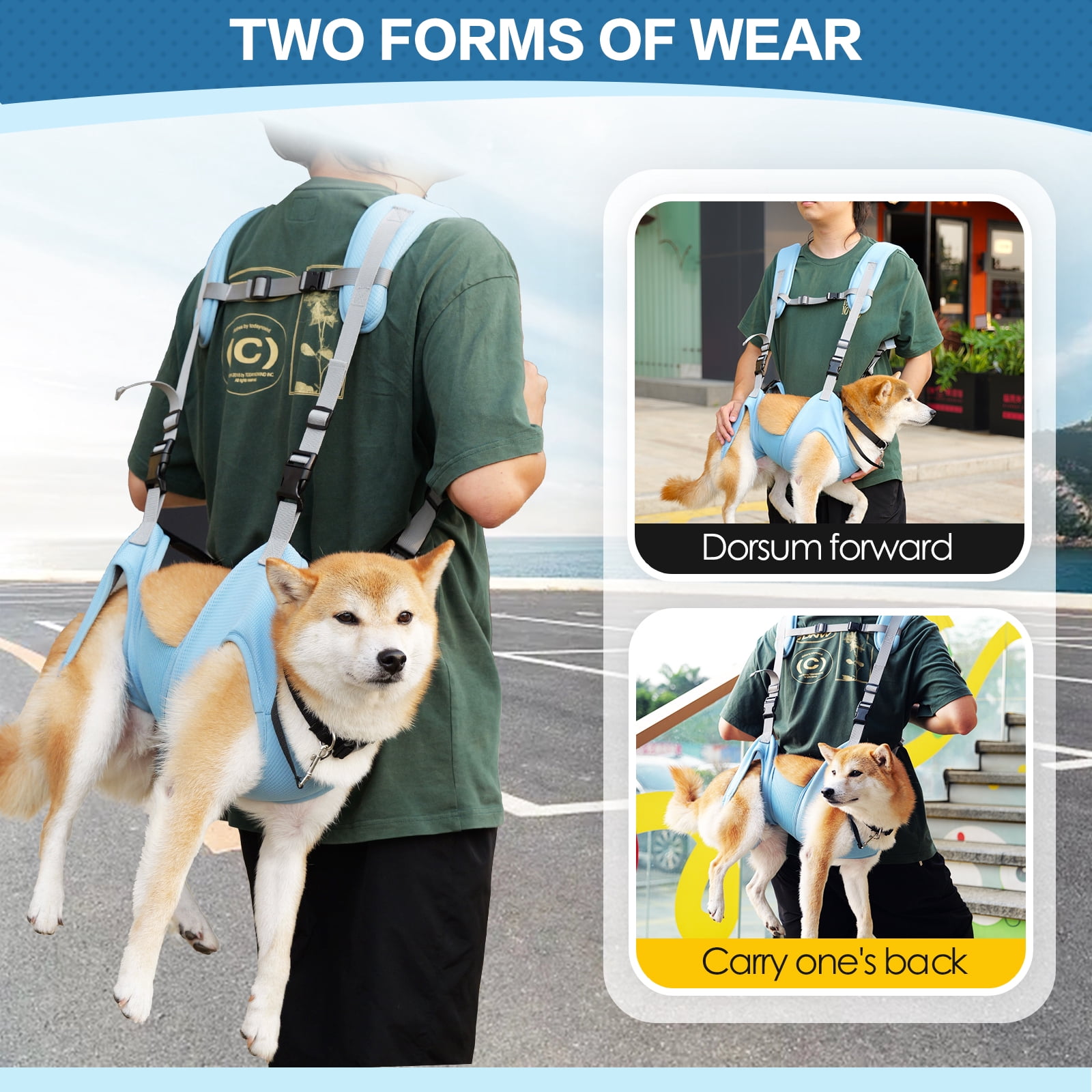 Pet Carrier Backpack - Breathable & Adjustable Design for Small Medium Dogs, Suitable for Outdoors