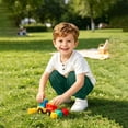 thumbnail image 4 of SGFCWSX Boys 2 Piece Outfits Henley Short Sleeve T-Shirt Jogger Pants Summer Casual Linen Cotton Clothes Set Green Size 12M, 4 of 6