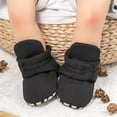 thumbnail image 2 of Newborn Baby Cotton Booties Stay On Slipper Winter Warm Soft Shoes Non-Skid Infant Ankle Boots Crib Shoes, 2 of 6