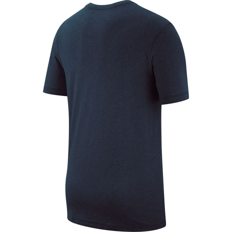 ★ Nike★ Sportswear Club T-Shirt M Dark Grey Heather Black Nike Dri-FIT Men's Fitness T-Shirt Color: Dark Grey Heather