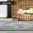 thumbnail image 3 of 5x7 Boho Distressed Washable Rug Indoor Soft Low Pile Anti-Slip Aesthetic Vintage Non-Shedding Throw Carpet for Living Room Bedroom Farmhouse Playroom Nursery Grey, 3 of 7