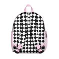 thumbnail image 3 of Cute Retro Checkerboard Backpack for School, Lightweight Small Daypack, Stylish Buffalo Plaid Travel Bag, 3 of 6
