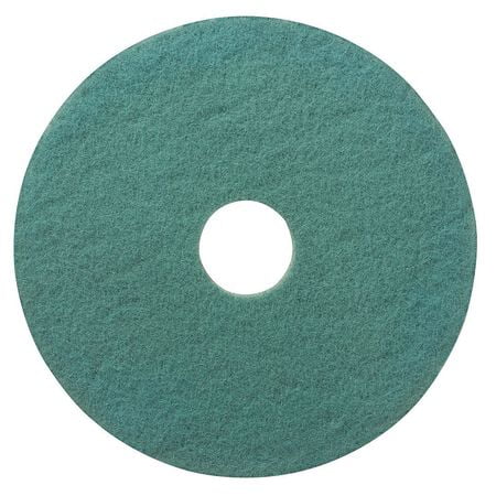 17 Inch Aqua Burnish Floor Pads - Burnishing Pad, Aqua, Size 17, Round, PK5 TOUGH GUY