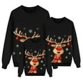 thumbnail image 4 of AWZXDE Christmas Pajamas Pyjamas de Vacances en Famille Grande Taille Imprimé Manches Longues Col Rond Léger pour Enfants Femmes,m, 4 of 6