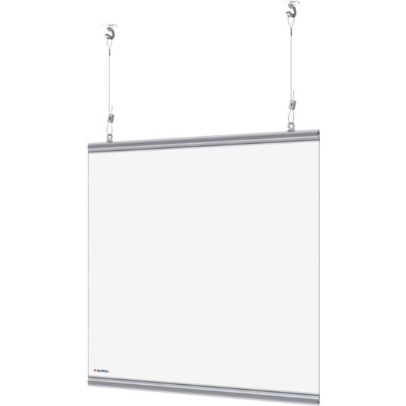 Global Industrial Hanging Cashier Shield - 28 x 22 in. - 2 per Pack