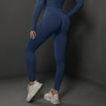 thumbnail image 4 of MKLEKYY Leggings deportivos para mujer, nuevos pantalones de yoga ajustados de punto sin costuras color melocotón para mujer, cintura alta y pantalones para correr y fitness 5035, 4 of 4