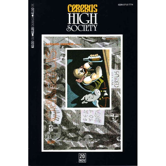 Cerebus High Society #20 VF ; Aardvark-Vanaheim Comic Book