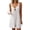 White, variant on Women's Floral Romper Summer Sleeveless Tie Front Pajama Jumpsuits Boho Scoop Neck Sleepwear