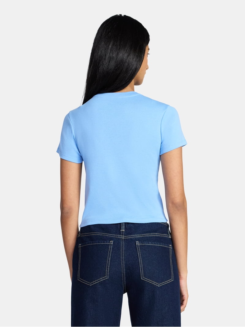 Full of Anxiety Women's Graphic Cropped Baby Tee with Short