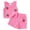 Bm-Hot Pink, variant on mgoYE Newborn Infant Baby Girl Clothes Romper Shorts Set Floral Summer Outfits Cute Baby Clothes Girl Size 18-24 Months