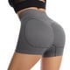 thumbnail image 5 of Gibobby Pantalones cortos de yoga Pantalones deportivos de cintura alta para mujer, pantalón liso, a la moda(Gris,G), 5 of 5