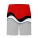 thumbnail image 4 of Pantalones Cortos Para Hombre Cintura Elástica Casual Pantalones de Playa Con Estampado 3D A Rayas Colorblock Odeerbi  ODB165310, 4 of 4