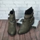 thumbnail image 2 of NECHOLOGY Botas Mujer Adulto Femenino Zapatos Botines mujer Zapatos de transpirables cortos Retro altos, botas gruesas de tacón para mujer, botas con cremallera para mujer (Green, 9.5), 2 of 7