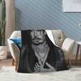 thumbnail image 5 of Blanket Johnny Depp Soft and Comfortable Warm Fleece Throw Blankets Yoga Blankets Beach Blanket Picnic Blankets Gift for Dorm room office decor Sofa Bed Camping Travel All Season, 5 of 6