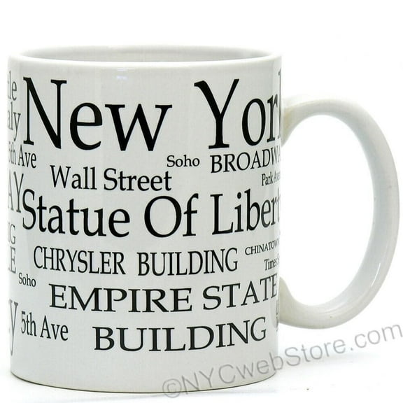 White New York City Mug