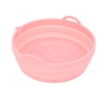 thumbnail image 3 of Silicone Air Cooker Pot Round Foldable Fryer Liner Tray Replacement for Kitchen Cooking Accessories Pink, 3 of 8