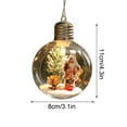 thumbnail image 3 of Christmas Balls Esferas De Navidad Grandes Creatives Christmas Santa Ornament With Lights Plastic Transparent Hanging Ball For Festive Decoration On The Christmas Tree, 3 of 6