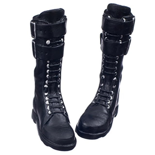 2 Pair 1//6 Scale Flat Combat Boots Shoes for Male 12/'/' Action Figure Accessories