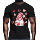 thumbnail image 2 of Camisetas para hombre, camiseta de algodón con cuello redondo de gnomo de San Valentín, manga corta para hombre, enano del amor, 2 of 8
