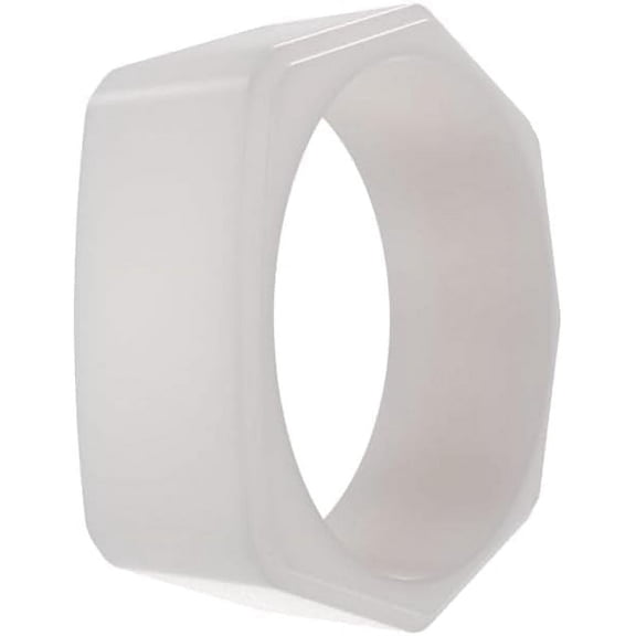 QALO Women's Rubber Silicone Ring, Natural Stone Signet, Lake, Modern Rubber Wedding Band, Breathable, Durable Engagement Silicone Ring, Multi Style, Colors & Sizes