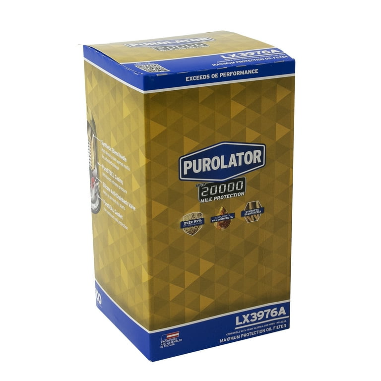 Purolator LX3976A Purolator 20K Oil Filter with 20,000 Mile