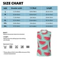 thumbnail image 6 of Fotbe Men's Watermelon Print Men's Sleeveless Muscle Tank Tops Casual T-Shirts for Gym Workout Beach-Medium, 6 of 8