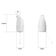 Ceretone Core One Pro White FDA-Cleared OTC IIC Hearing Aids – Virtually Invisible, Rechargeable, Intricon Chip for High-Definition Sound, Penny-Size Design, Video Guide & Support