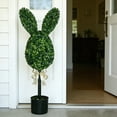 thumbnail image 6 of Coollooc Artificial Boxwood Easter Bunny Topiary, Rabbit Egg, Ear Shape Boxwood Topiary Tree Pot Fake Easter Bunnies Plant, Outdoor Garden Decoration, 6 of 9