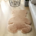 thumbnail image 3 of Bear Rug Super Soft Area Rug, Animal Shape Faux Rabbit Fur Fluffy Carpet for Bedroom Floor Sofa Living Room Baby Room Décor, Fuzzy Plush Mat for Dorm, 3 of 8