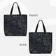 thumbnail image 2 of Fotbe Copper-Gold Gloss Outline Rose Bolsa Tote con Estampado para Mujer, Bolsos con Cremallera, Bolsa de Hombro Casual de Gran Capacidad con Bolsillos Internos, 2 of 7