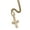 Gold, variant on Made of 925 silver, this stylish and versatile short cross clavicle necklace for women is inlaid with stylish zircons.
