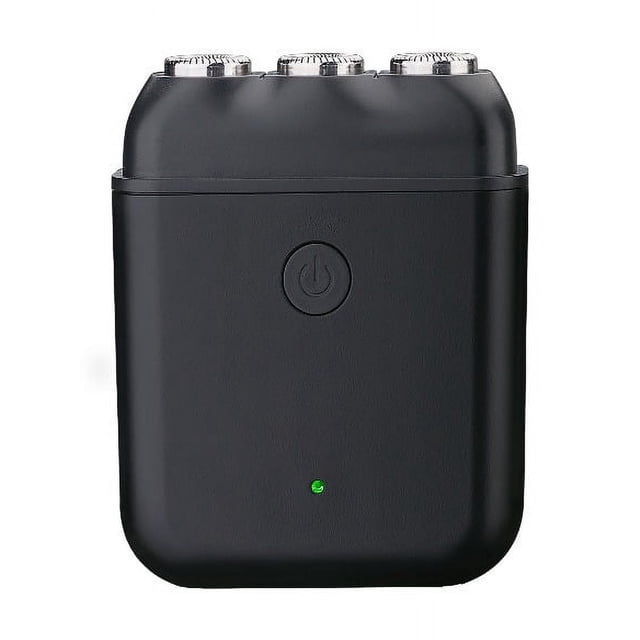 Maquinilla de afeitar eléctrica de viaje para hombres, Mini afeitadora rotativa, resistente al agua, tamaño de bolsillo, recortadora de barba, afeitadora inalámbrica, afeitadora pequeña